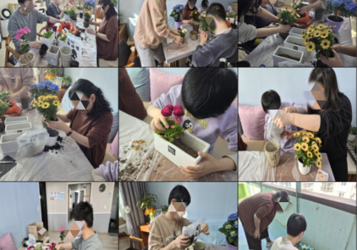 봄이 내게로 오나봄~ 3월 만들기 프로그램! 봄 꽃 화분 만들기