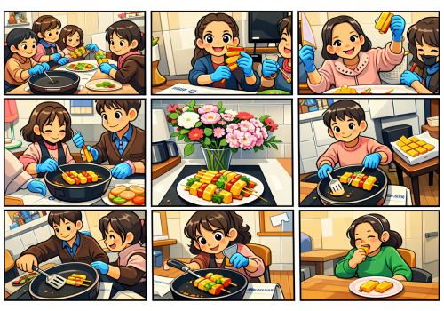 산적꼬치에 담긴 온기