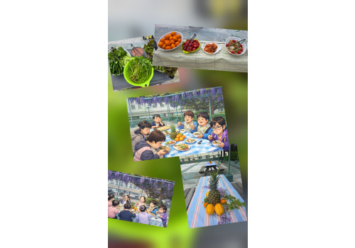 등나무 꽃 아래에서~