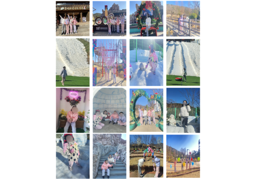 새하얀 눈 밭 위를 달리고 왔어요~~~