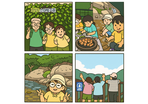 1박2일 자연에서 찾은 쉼과 웃음...